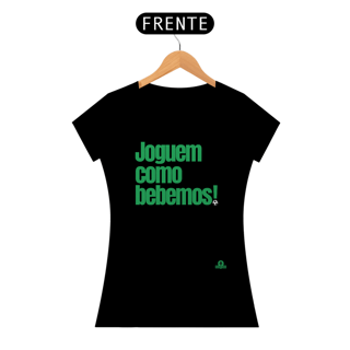 Nome do produto Camiseta feminina engraçada com frase de futebol 