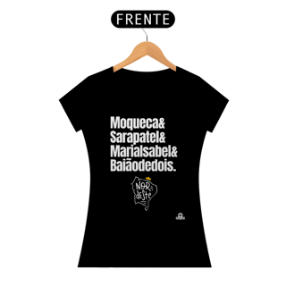 Nome do produto Camiseta feminina de comidas nordestinas 