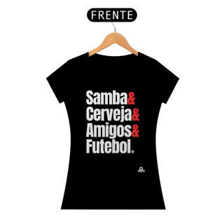 Nome do produto Camiseta feminina samba frase 