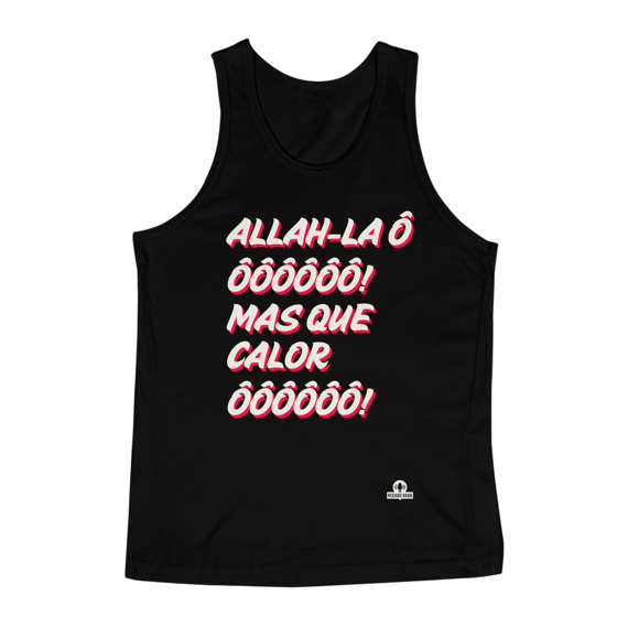 Camiseta regata de carnaval com a famosa marchinha 
