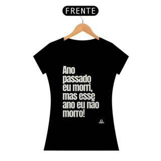 Nome do produto Camiseta feminina de bloquinho com frase do cantor Belchior 