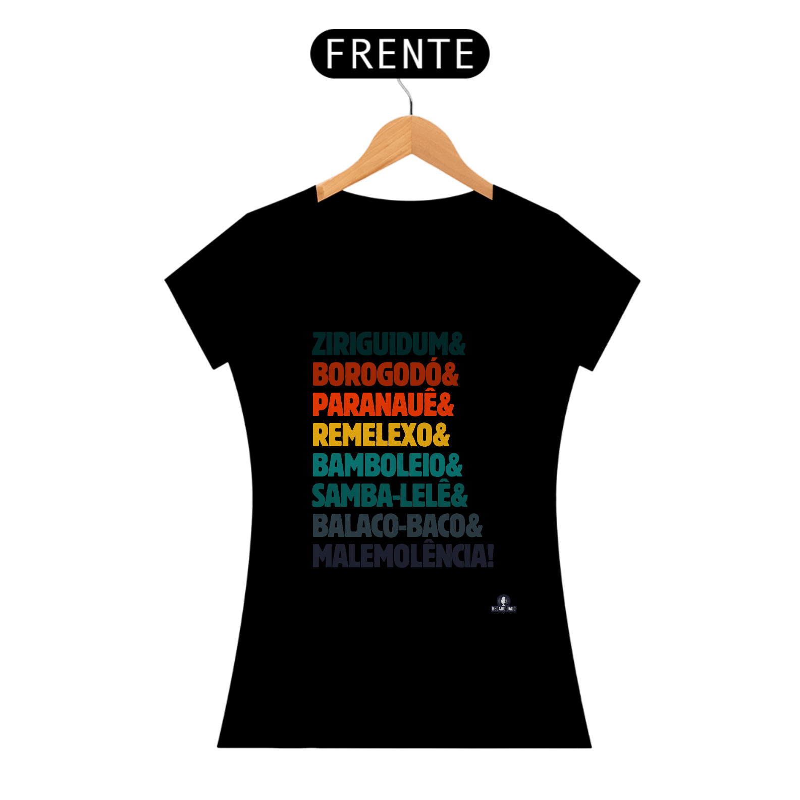 Camiseta baby long com as expressões brasileiras 