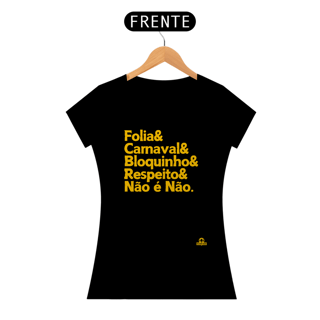 Nome do produto Camiseta baby long para o carnaval com frase 