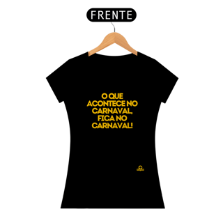 Nome do produto Camiseta feminina de carnaval com frase estampada 
