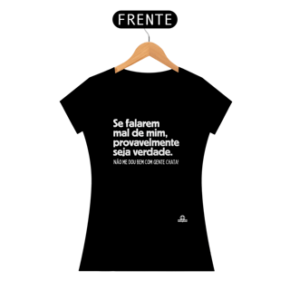 Nome do produto Camiseta feminina com frase de humor 