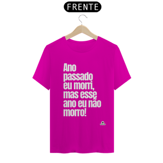 Nome do produto Camiseta de bloquinho com frase do cantor Belchior 