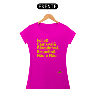 Nome do produto Camiseta baby long para o carnaval com frase 