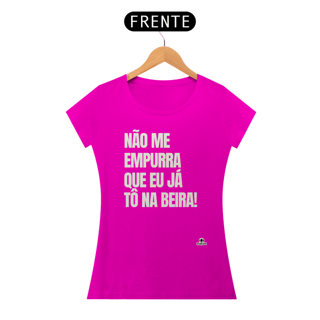 Nome do produto Camiseta feminina com frase de humor 