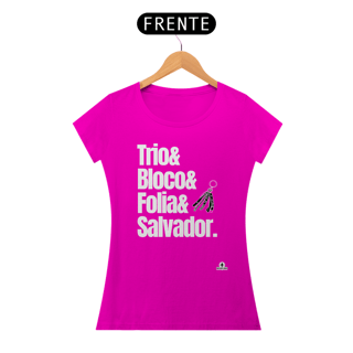 Nome do produto Camiseta para o carnaval de Salvador com frase 