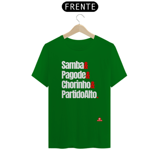 Nome do produto Camiseta de samba com frase 