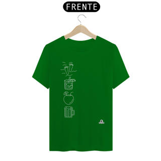 Nome do produto Camiseta samba com estampa que remete à música 
