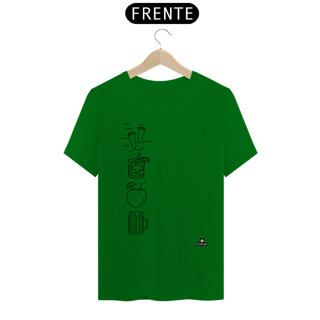 Nome do produto Camiseta samba com estampa que remete à música 