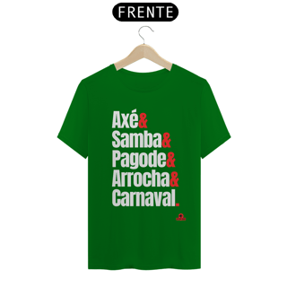 Nome do produto Camiseta com estampa dos ritmos carnavalescos 