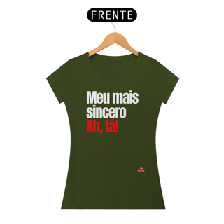 Nome do produto Camiseta feminina com humor e frase irônica 