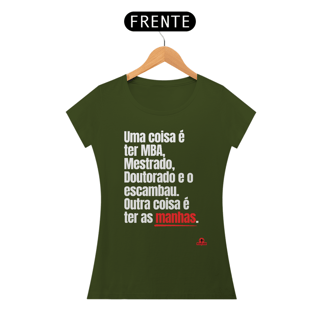 Nome do produto Camiseta feminina com frase engraçada 