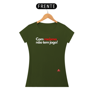 Nome do produto Camiseta feminina de torcedora com frase 