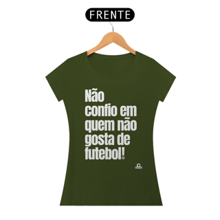 Nome do produto Camiseta feminina de torcedor com frase 