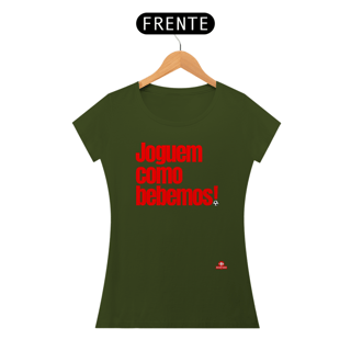 Nome do produto Camiseta feminina engraçada com frase de futebol 