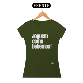 Nome do produto Camiseta feminina engraçada com frase de futebol 