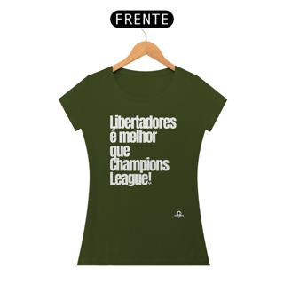Nome do produto Camiseta feminina de futebol frase 