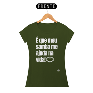 Nome do produto Camiseta feminina de sambista com frase 