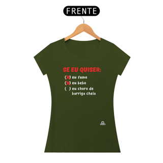 Nome do produto Camiseta feminina engraçada 