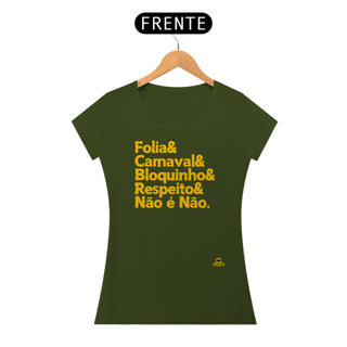 Nome do produto Camiseta baby long para o carnaval com frase 