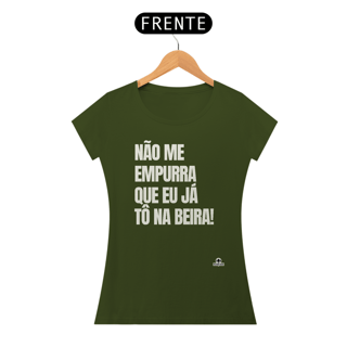 Nome do produto Camiseta feminina com frase de humor 