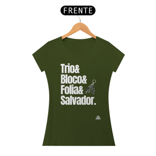 Nome do produto Camiseta para o carnaval de Salvador com frase 