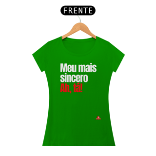 Nome do produto Camiseta feminina com humor e frase irônica 