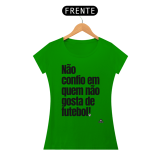 Nome do produto Camiseta feminina de torcedor com frase 