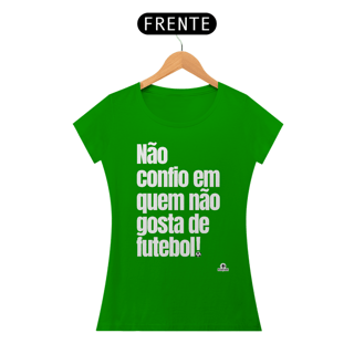 Nome do produto Camiseta feminina de torcedor com frase 
