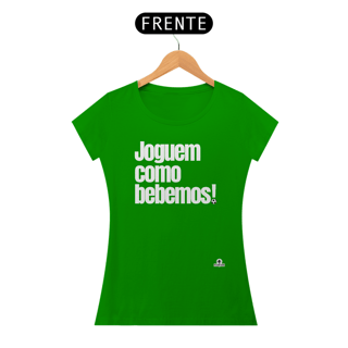 Nome do produto Camiseta feminina engraçada com frase de futebol 