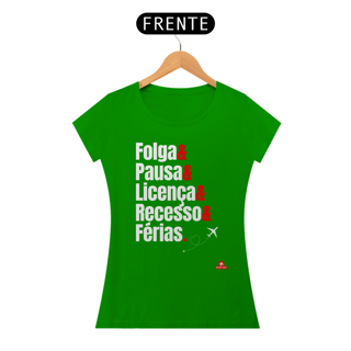 Nome do produto Camiseta feminina de viagem com frase 