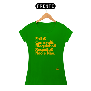 Nome do produto Camiseta baby long para o carnaval com frase 