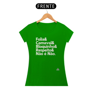 Nome do produto Camiseta baby long para o carnaval com frase 
