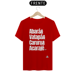 Nome do produto Camiseta Delícias da Bahia, com a frase 