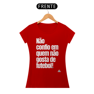 Nome do produto Camiseta feminina de torcedor com frase 