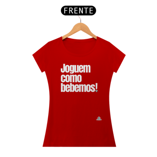 Nome do produto Camiseta feminina engraçada com frase de futebol 