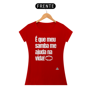 Nome do produto Camiseta feminina de sambista com frase 