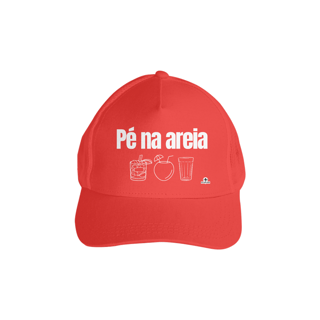 Nome do produto Boné aba curva Pé Na Areia, Caipirinha, Água de Coco e Cervejinha.