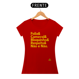 Nome do produto Camiseta baby long para o carnaval com frase 