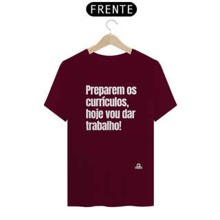 Nome do produto Camiseta engraçada com a frase 