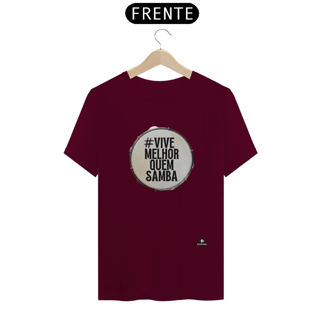 Nome do produto Camiseta estampa de pandeiro e frase 
