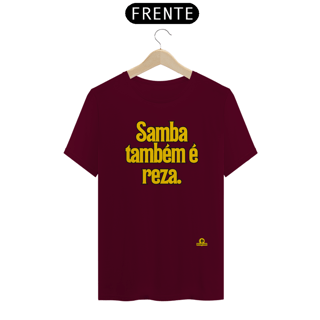 Nome do produto Camiseta de samba com a frase 