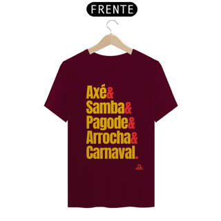 Nome do produto Camiseta com estampa dos ritmos carnavalescos 
