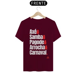Nome do produto Camiseta com estampa dos ritmos carnavalescos 
