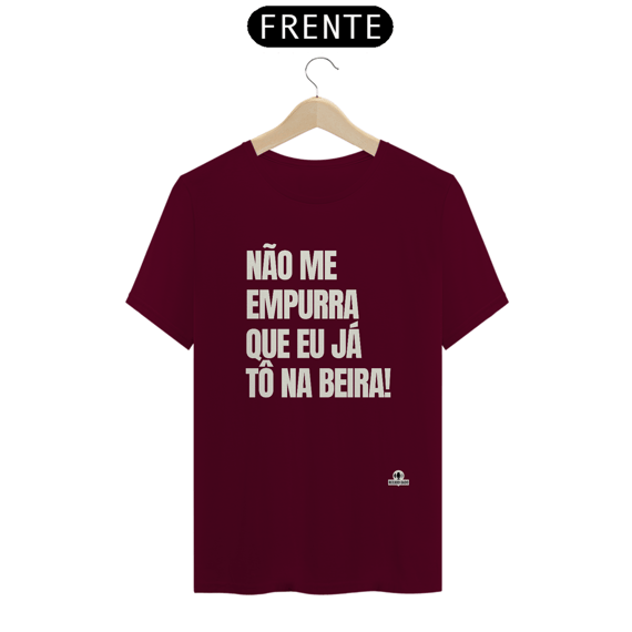 Camiseta com frase de humor 
