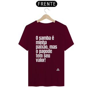 Nome do produto Camiseta de samba com a frase 