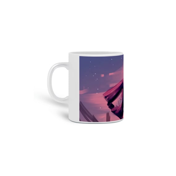 Caneca com bela paisagem
